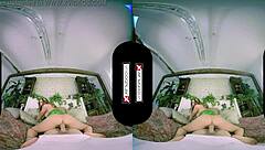 VRCosplayX Dani Jensen as Poison Ivy gets bent over hard