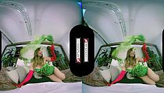 VRCosplayX Dani Jensen as Poison Ivy gets bent over hard