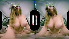 VRCosplayX Dani Jensen as Poison Ivy gets bent over hard