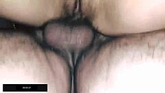 Black Stockings Fishnet Sex in Sauna POV