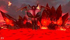 Happy Halloween From Maggie Showing Off Huge Big Tits in Festive Style