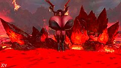 Happy Halloween From Maggie Showing Off Huge Big Tits in Festive Style