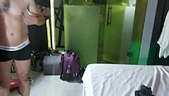 Blonde Married Slut Goes Wild Backstage with Camera Off