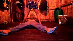 My stepmom rides me to test if I'm still virgin