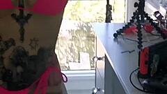 Melody Radford Tries On Micro Bikini Showing Huge Tits