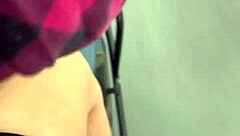 Uber moto girl gets cozy on the street. She heads to his apartment for a wet, wild homemade fuck.