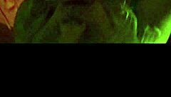 Blonde beauty shares smoke with partner in steamy moment