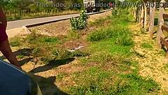 Public Flashing in Cancún: Mexican Milf Shows Tits and Ass Outdoors!