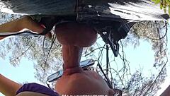 backstage pov blowjob turns into deepthroat surprise for horny cameraman