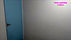 Cleaning lady sucks doctor hidden in office during consultation