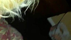 White Slut Sucks My Black Cock Hard