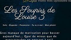 Louise sighs deeply in this french solo audio series, exploring european expressions quietly