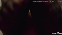 hey, this 18-year-old german neighbor chick gives old dude nylon footjob and bj pov!