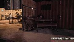 Feet licking domination gets extreme with poor Goldie bound tight.