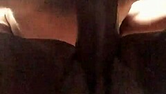 wet pussy gets bent over for doggystyle with black cock