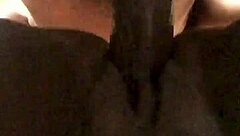 wet pussy gets bent over for doggystyle with black cock