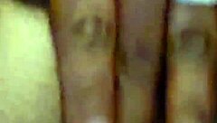 hey, have you seen this ebony wife pleasing her ass with toys in a wild solo session?