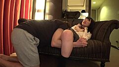 japanese babe gives steamy blowjob and takes facial in full action