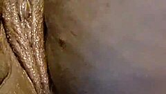 hey, have you seen this ebony wife pleasing her ass with toys in a wild solo session?