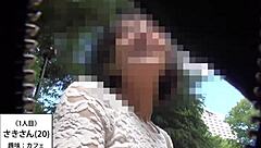 japanese babe gives steamy blowjob and takes facial in full action