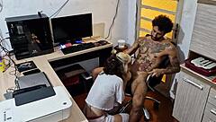 I woked up horny and begged my half-brother to fuck me hard