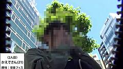 japanese babe gives steamy blowjob and takes facial in full action