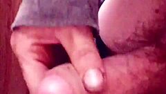 I gave a short handjob to his foreskin but it was so intense I couldn't stop masturbating alone at home.