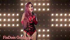 i become a slutty bimbo girl in cosplay crossdressing with rabbit toy fucking