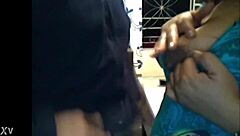 the mature latina woman, a chichona type, engaged in intimate acts with various partners including black and indian men.