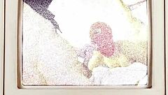 mia performs close-up blowjob scene