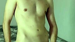 Amateur Solo Masturbation in Bedroom Leads to Huge Cum and Orgasm on Webcam