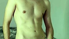 Amateur Solo Masturbation in Bedroom Leads to Huge Cum and Orgasm on Webcam