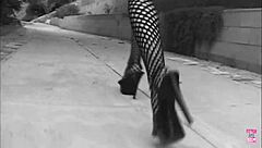 blonde girl feels stud's deep hump in her creampied pussy