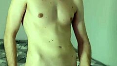 Amateur Solo Masturbation in Bedroom Leads to Huge Cum and Orgasm on Webcam