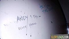 Babe Titty Fucks Hard Cock at Public Gloryhole