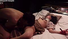 Busty Japanese beauty convulses near fainting from intense cunnilingus. Her wild climax shows pure ecstasy!