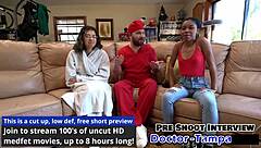 Aria Nicole moans intensely during foley catheter insertion in missionary.