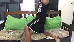 Helping a tattooed pornstar learn to film her big tits and ass scenes