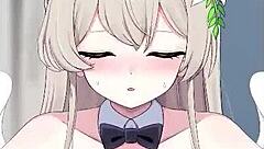 Nagisa delivers intense paizuri action in steamy hentai anime scene.