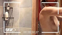 Ugly Face French Girl Foamy Fingering in Bathtub Session