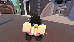 emma feels overwhelmed by three guys banging her big tits in roblox street