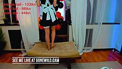 Oh This Beautiful Little Maid Makes Me Feel So Wild When She Cums Hard on Webcam