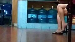 Chinese madurita acts like a total prostitute with her piernudita body exposed?