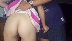 18 Year Old Babe Gets Accidental Sex In Kinky Pussy Rub With Hot Cumshot!