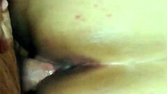 Bent over brunette prostitute getting her big ass fucked doggy style with deep anal penetration.