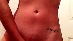 the chava poblana woman pleasures herself through intense masturbation in private