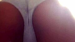 Hey, check out this big pussy in little panties dancing close up