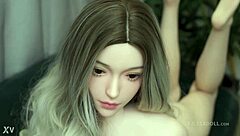 blonde yjl sex doll with big tits and sexy pussy gets fucked passionately