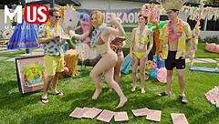 jerkaoke summertime orgy featuring madison morgan, rosalyn sphinx, and more fun