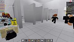 Intense fucking emotions in roblox public restroom